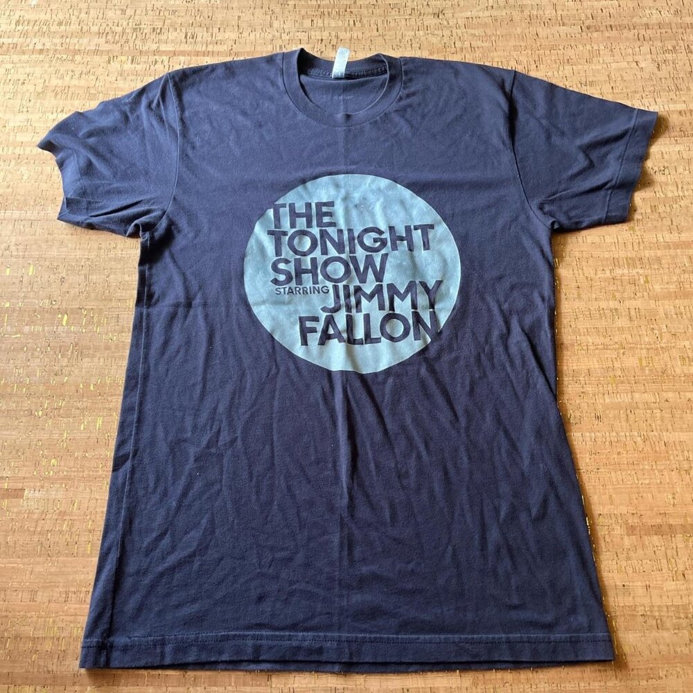 Jimmy Fallon The Tonight Show blue and navy graphic tee